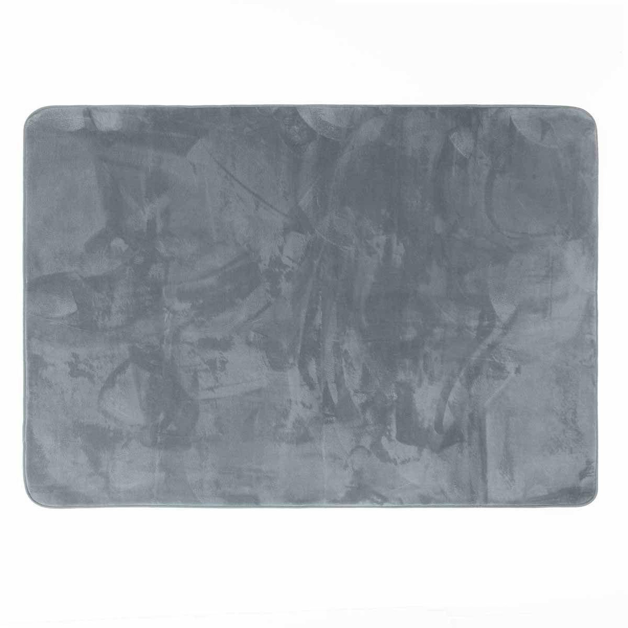 Douceur d'Intérieur Tapis uni en flanelle  flanou  120x170cm gris