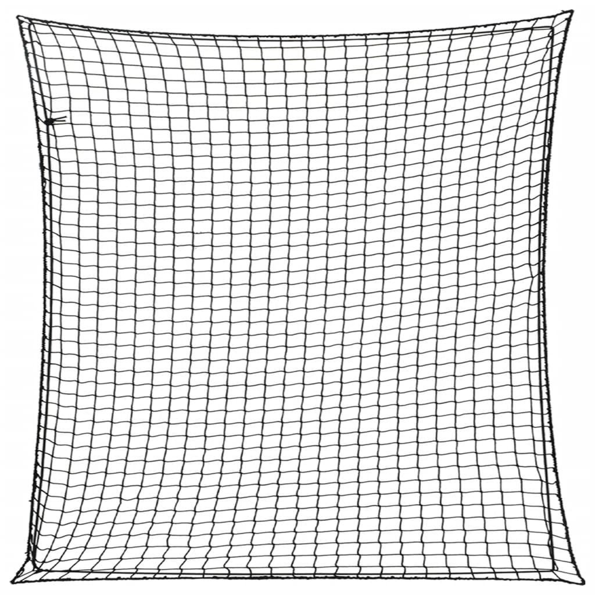 VIDAXL Filet pour remorque avec corde elastique noir 4x4 m PP