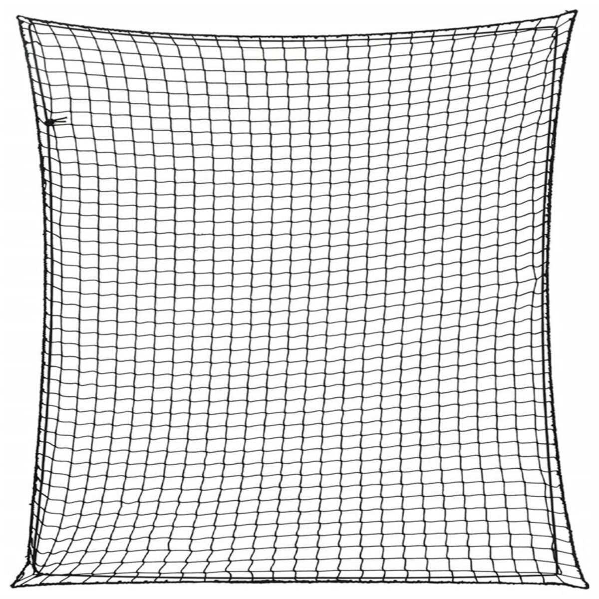 VIDAXL Filet pour remorque avec corde elastique noir 4x4 m PP