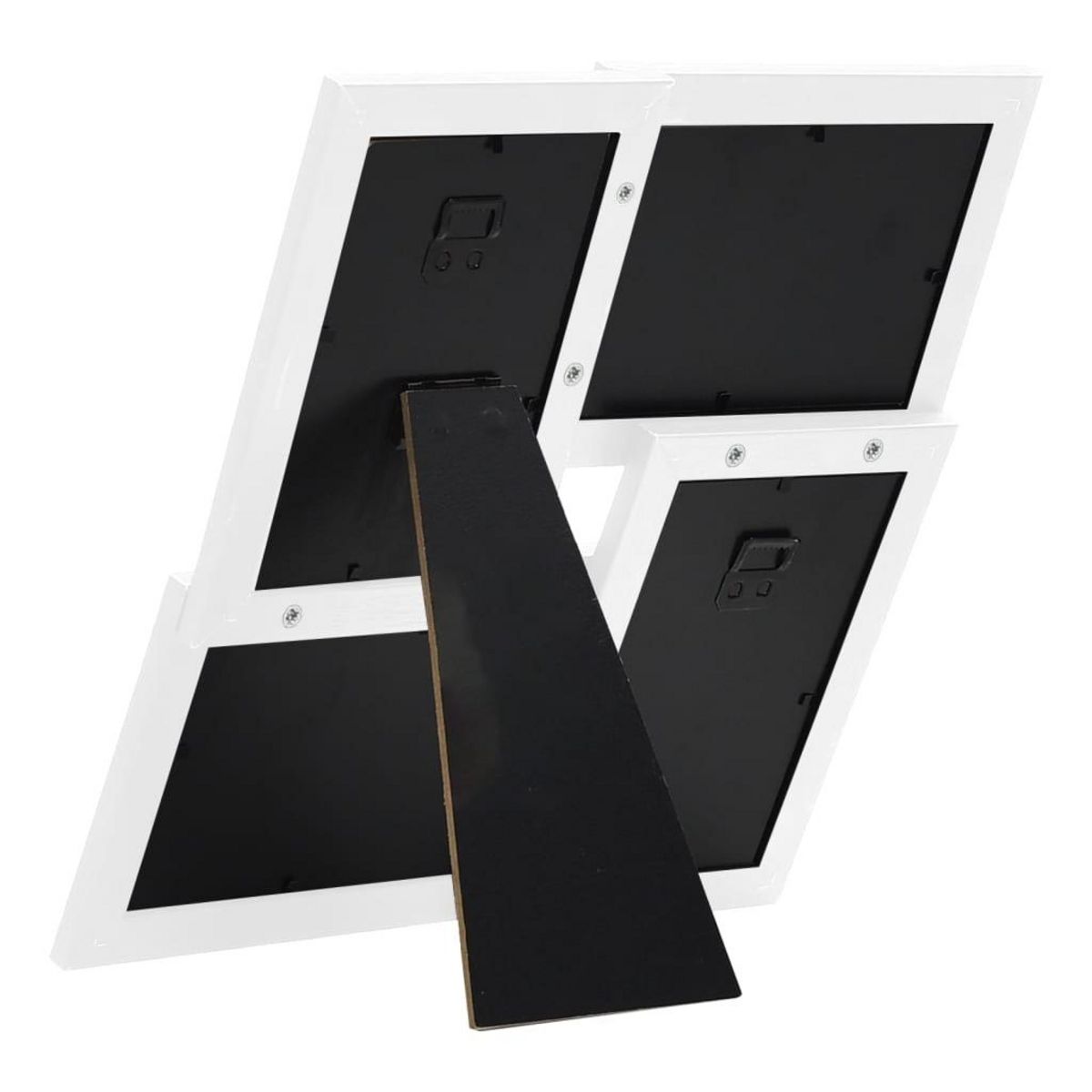 VIDAXL Collage de cadres photo pour photo de 4x(10x15 cm) Blanc MDF