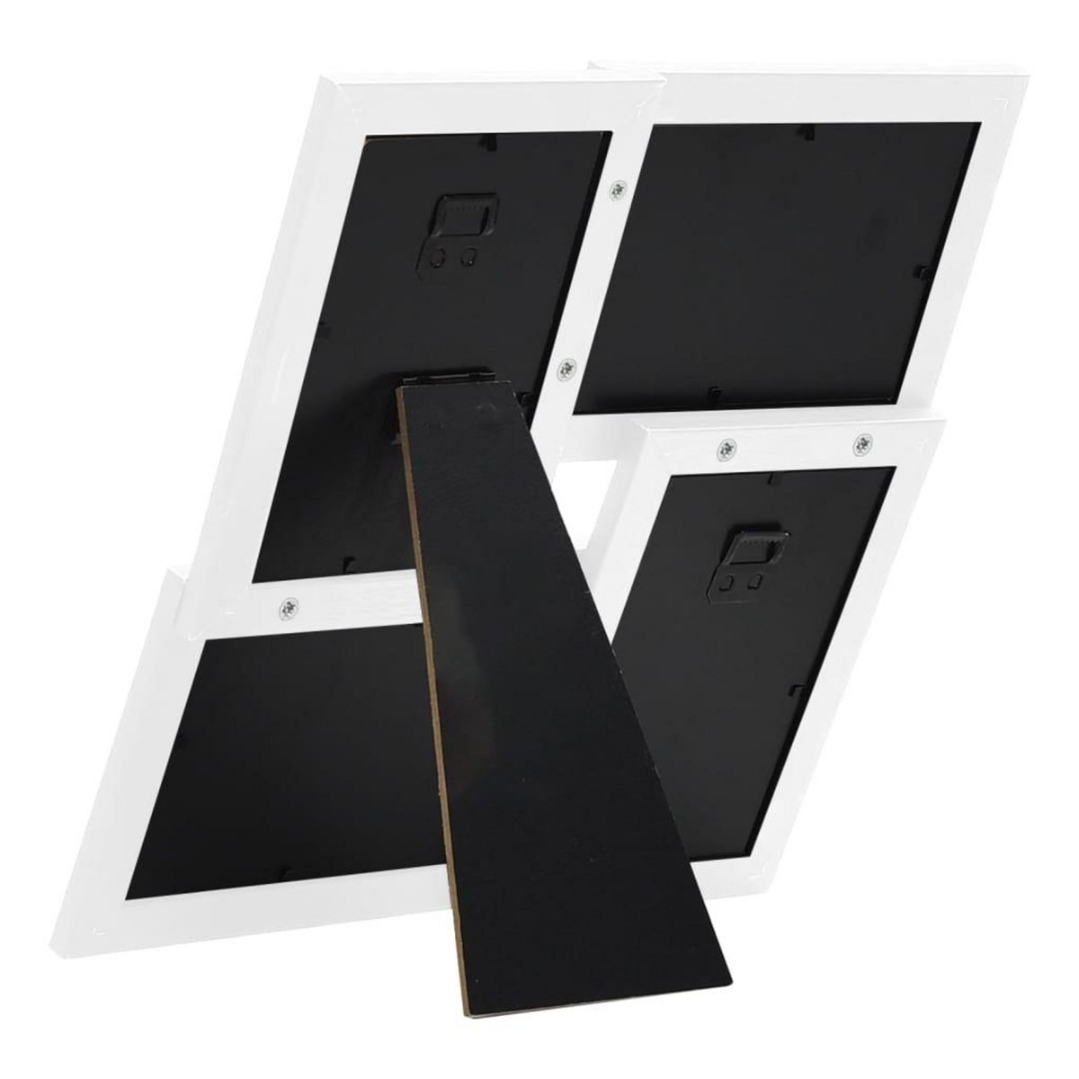 VIDAXL Collage de cadres photo pour photo de 4x(10x15 cm) Blanc MDF