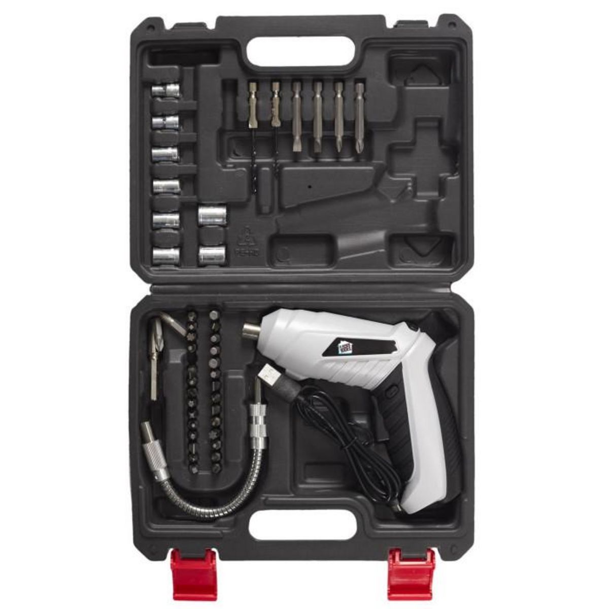 Paris Prix Tournevis sans Fil  Tête Rotative  16cm Gris & Noir