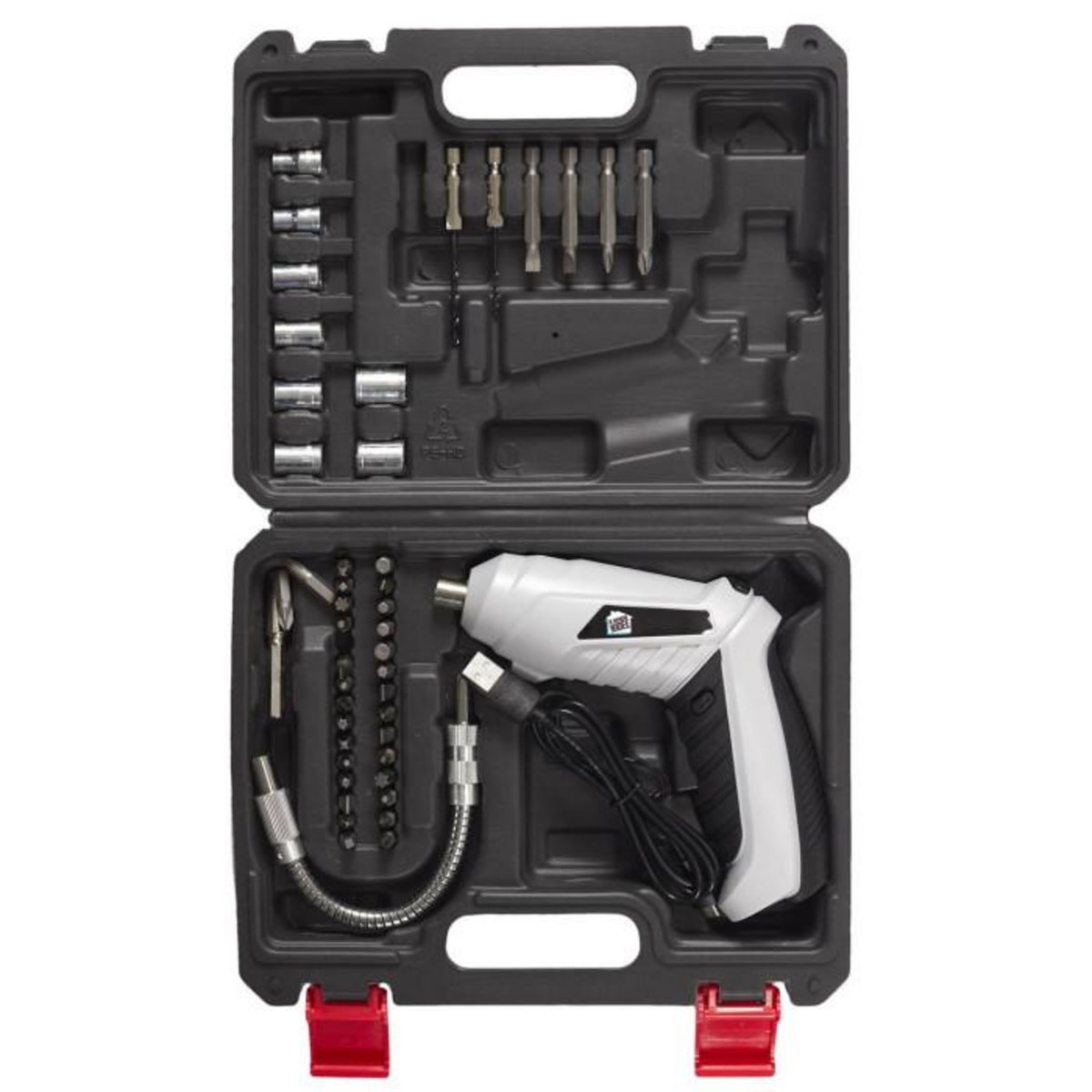 Paris Prix Tournevis sans Fil  Tête Rotative  16cm Gris & Noir