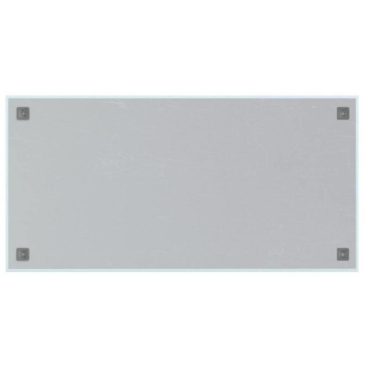 VIDAXL Tableau noir magnétique mural Blanc 100x50 cm Verre trempé