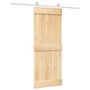 Voir la diapositive 2 : VIDAXL Porte coulissante et kit de quincaillerie 80x210 cm pin massif