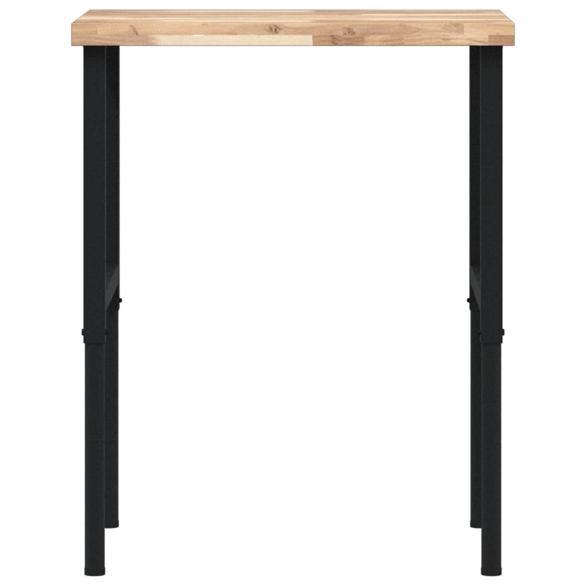 Voir la diapositive 4 : VIDAXL Etabli 80x60x(73-99,5) cm bois de chene massif rectangulaire