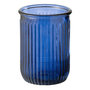 Voir la diapositive 1 : Paris Prix Vase Design en Verre  Stripe  20cm Bleu