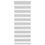 VIDAXL Store zebre gris clair largeur du tissu 55,9 cm polyester