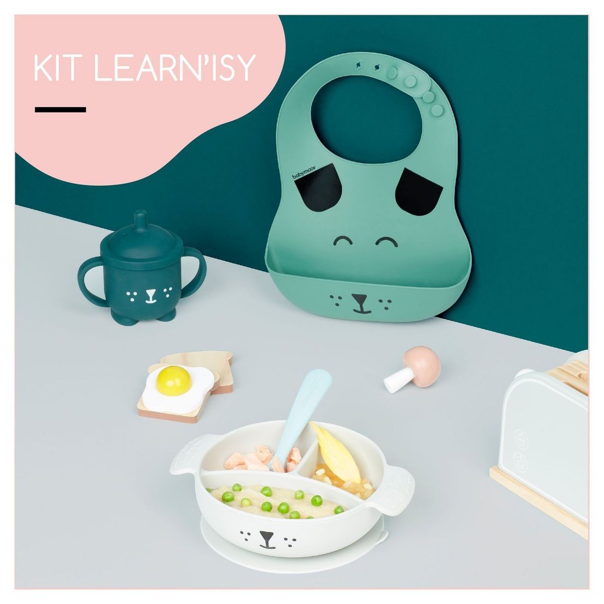 BABYMOOV Kit  repas LEARN'ISY 4 pièces
