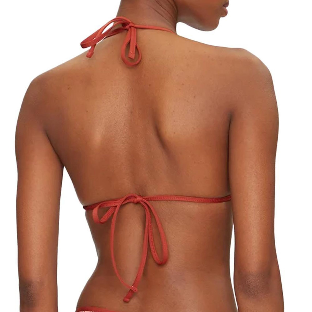 Lacoste Haut de Bikini Terracotta Femme Lacoste Printed Jeresey