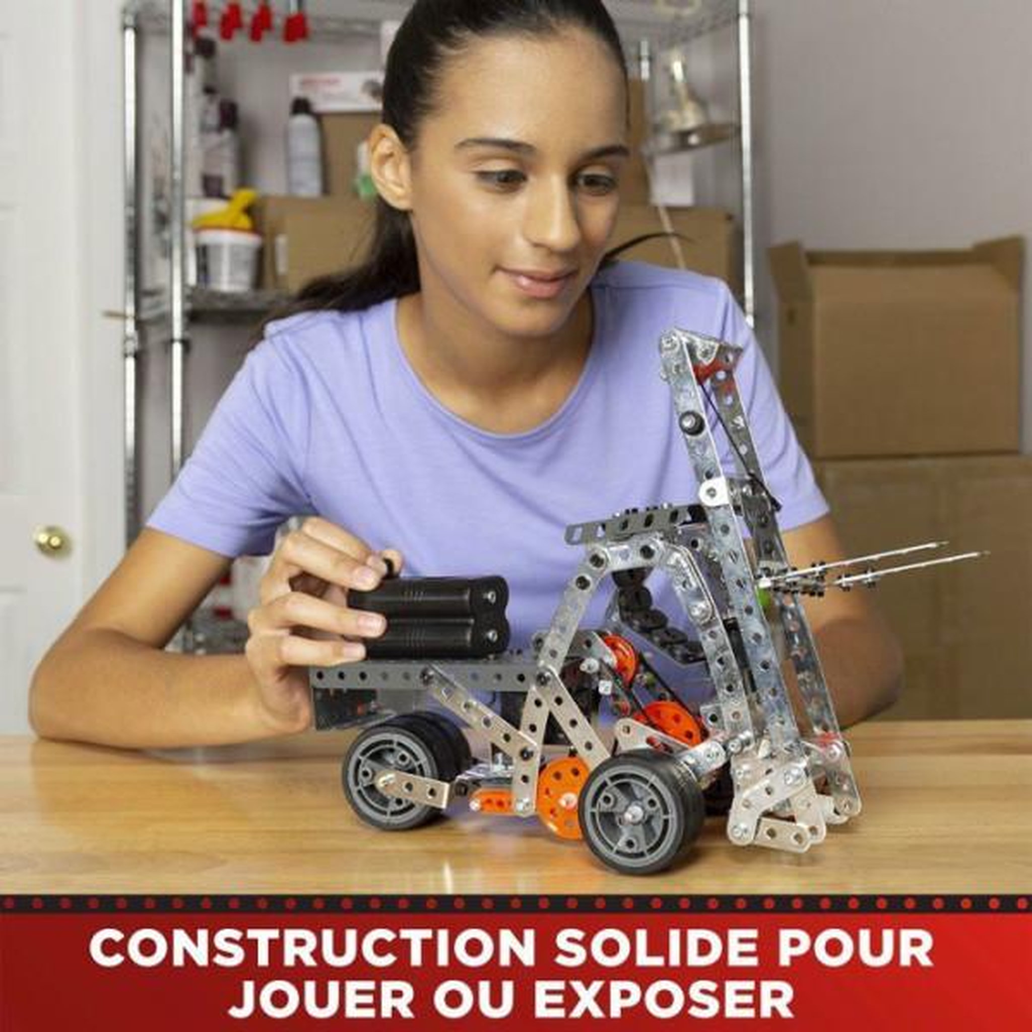 Voir la diapositive 5 : Meccano MECCANO - Jeu de construction - Métal - 638 pieces - 10 ans + - 25 modeles + mallette