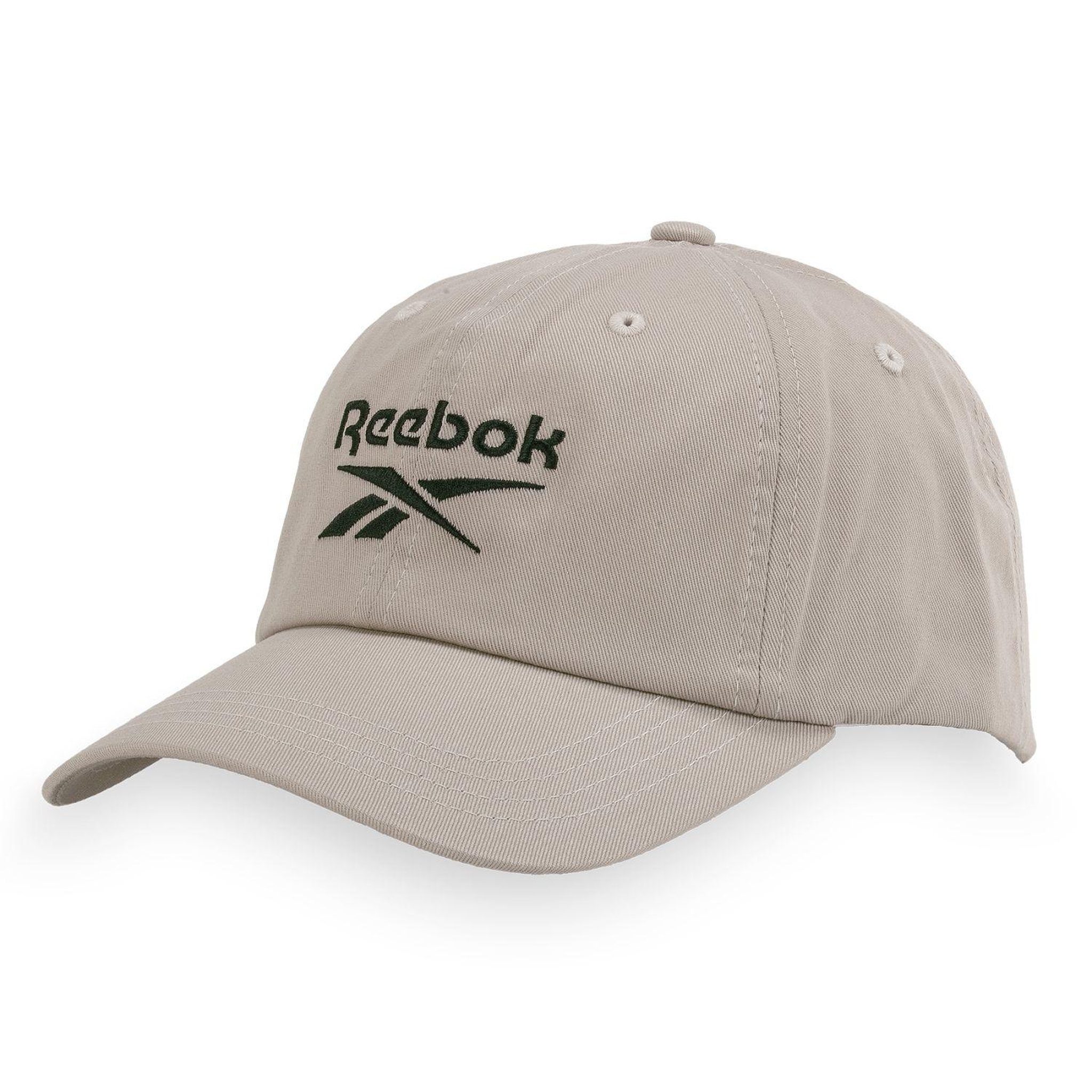 Reebok Casquette dad cap en coton avec broderie sur le devant logo cap. Coloris disponibles : Beige