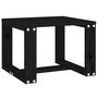 Voir la diapositive 2 : VIDAXL Table d'appoint de jardin noir 40x38x28,5 cm bois massif de pin