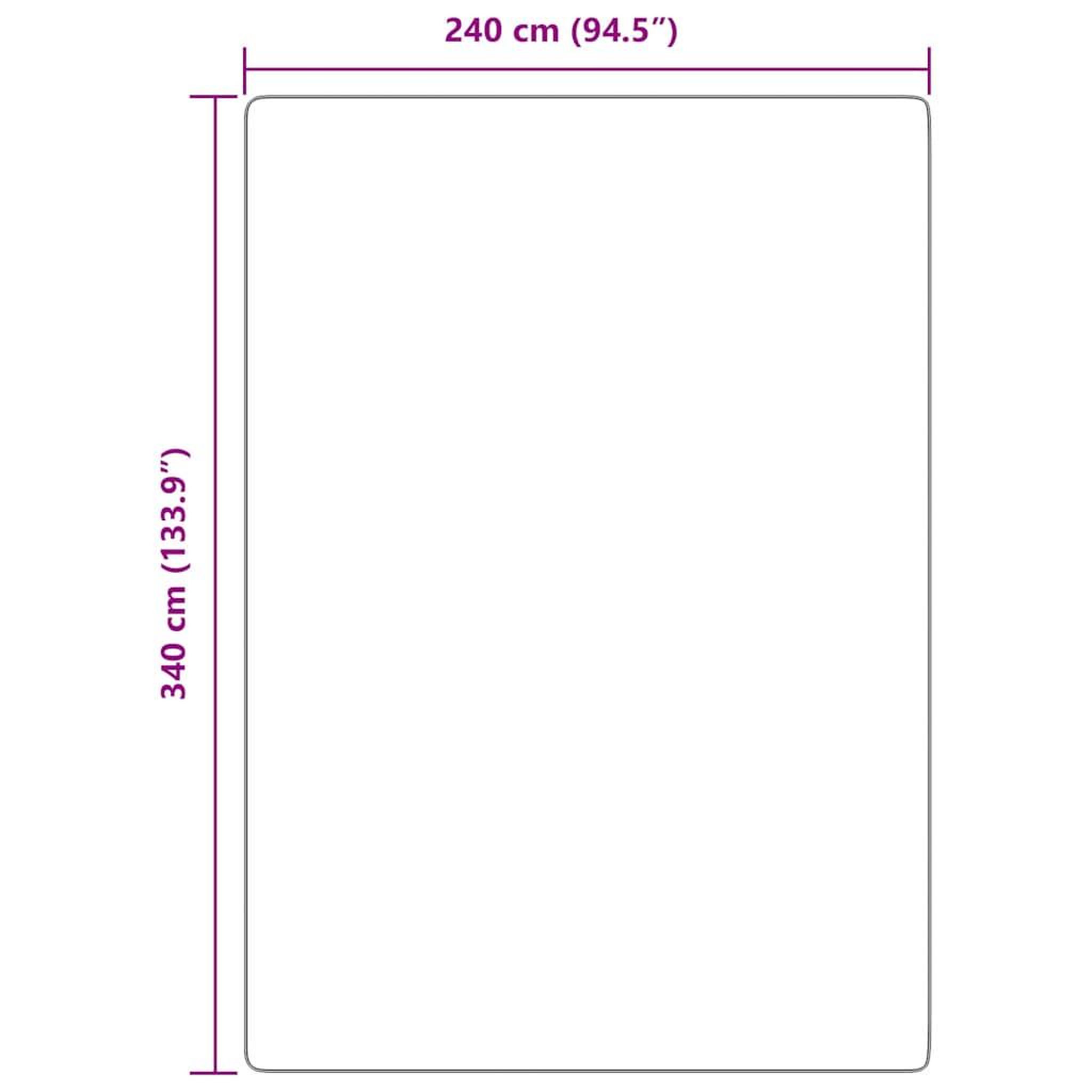 Voir la diapositive 6 : VIDAXL Tapis shaggy a poils longs NAVARRA beige 240x340 cm polyester