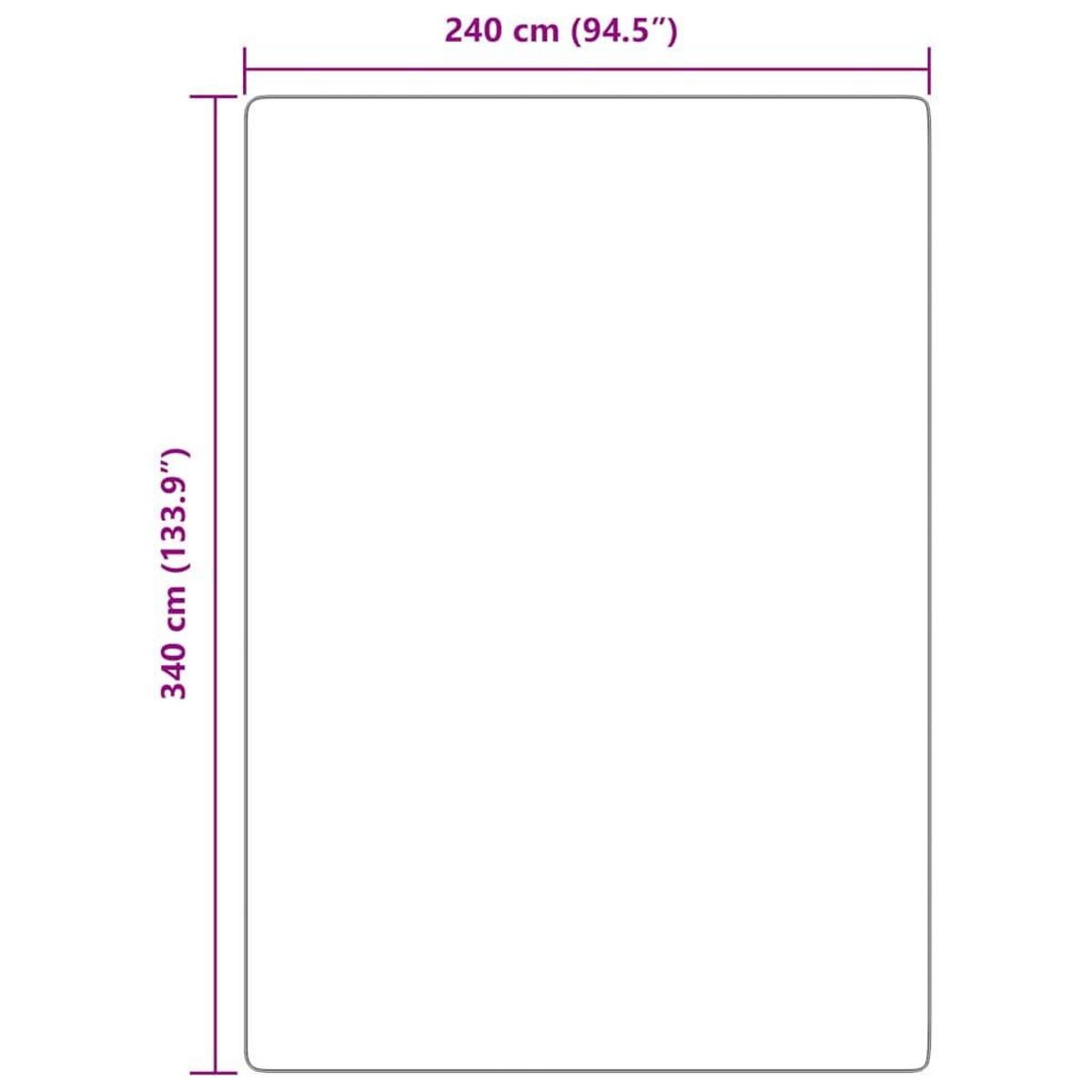 VIDAXL Tapis shaggy a poils longs NAVARRA beige 240x340 cm polyester