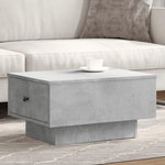 VIDAXL Table basse gris beton 60x45x31 cm bois d'ingenierie