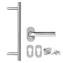 Voir la diapositive 5 : VIDAXL Porte d'entree Aluminium et PVC Blanc 110x210 cm