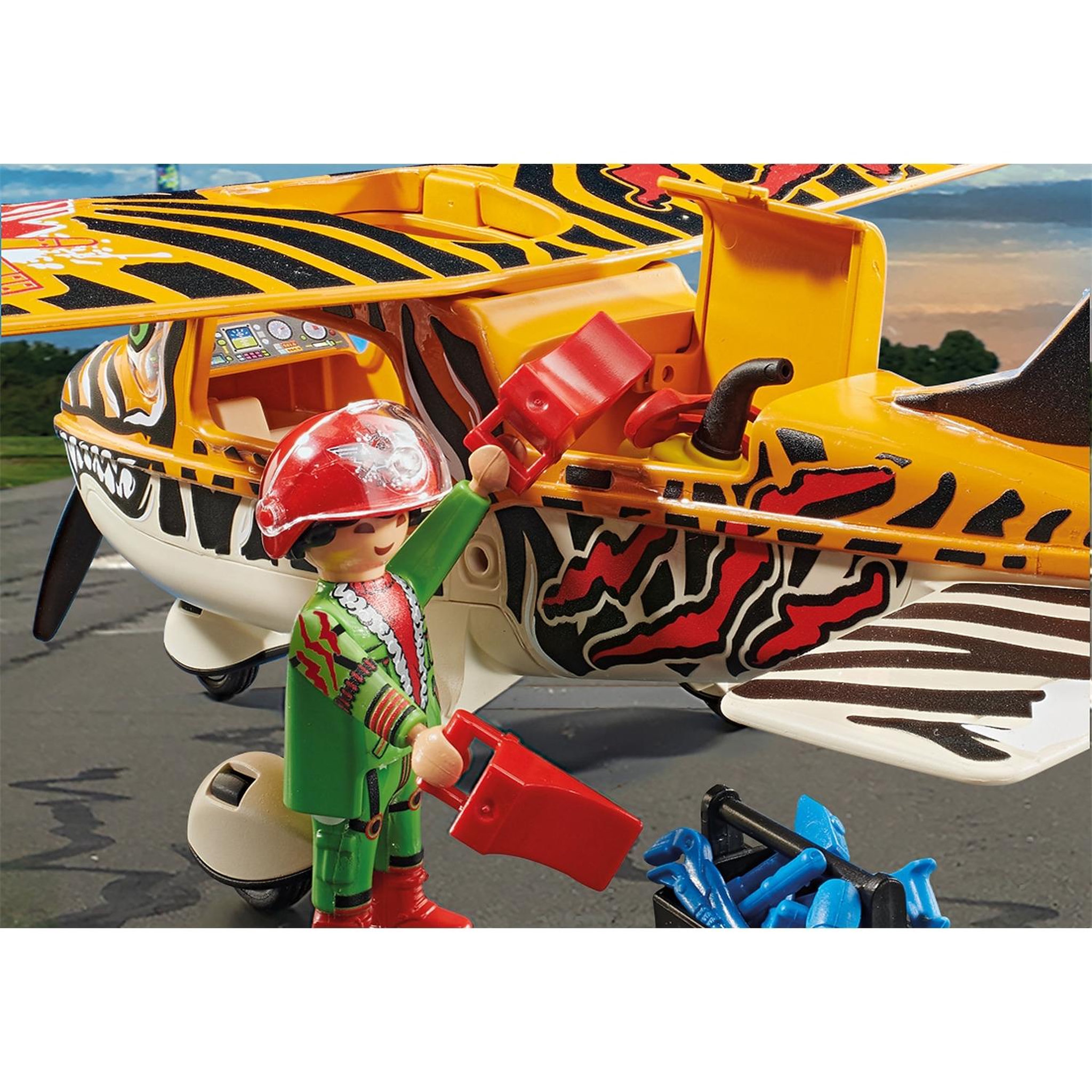 Voir la diapositive 3 : PLAYMOBIL Air Stuntshow Avion à hélice Tigre