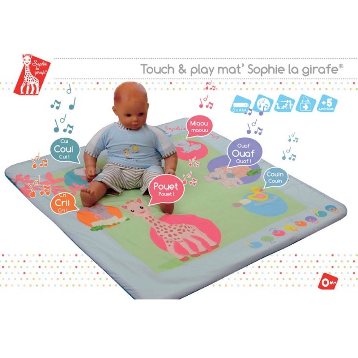 VULLI Tapis d'éveil Touch'n Play - Sophie la girafe