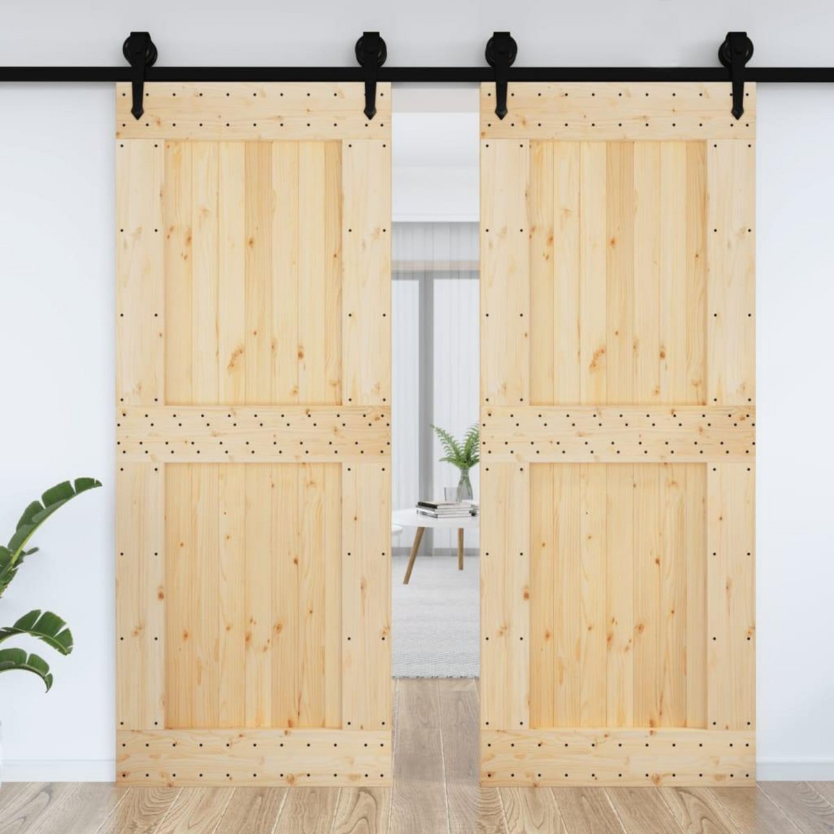 VIDAXL Porte NARVIK 90x210 cm bois massif de pin