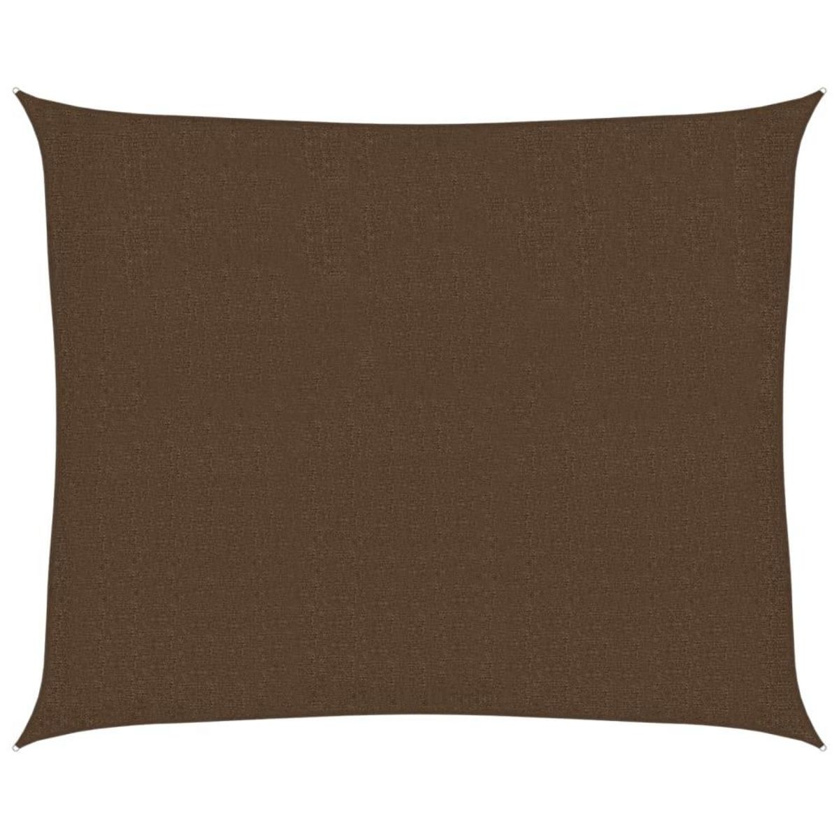 VIDAXL Voile d'ombrage 160 g/m^2 Marron 2,5x3 m PEHD
