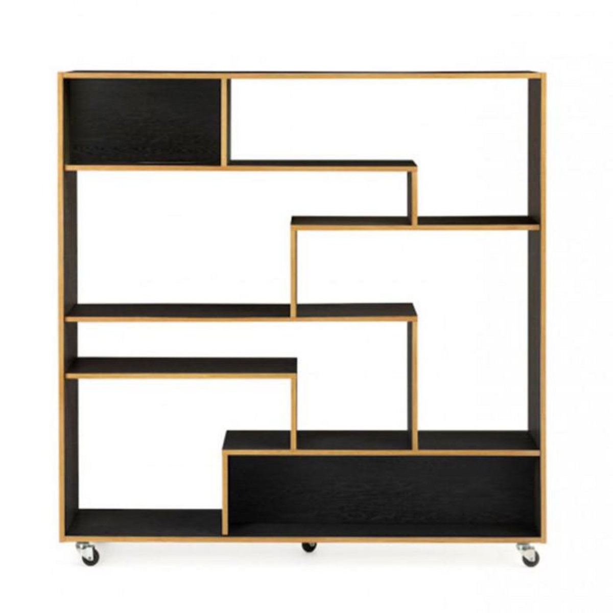 Paris Prix Étagère Bibliothèque Design  Southbury  143cm Chêne & Noir