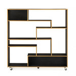 Paris Prix Étagère Bibliothèque Design  Southbury  143cm Chêne & Noir