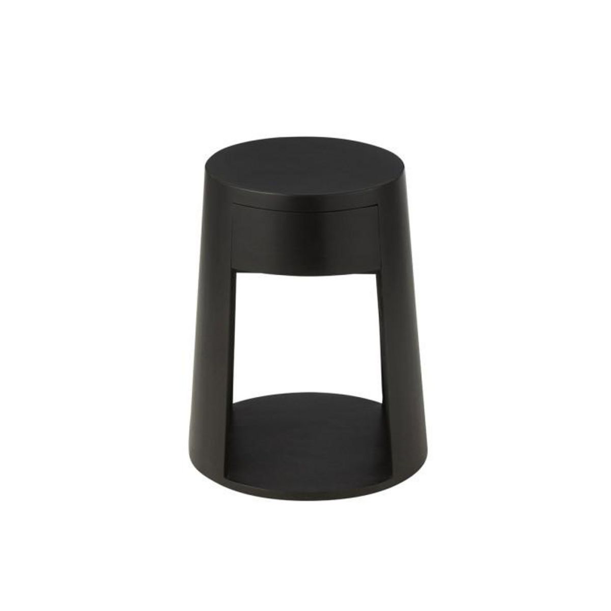 Paris Prix Table d'Appoint en Bois  Drawn  50cm Noir