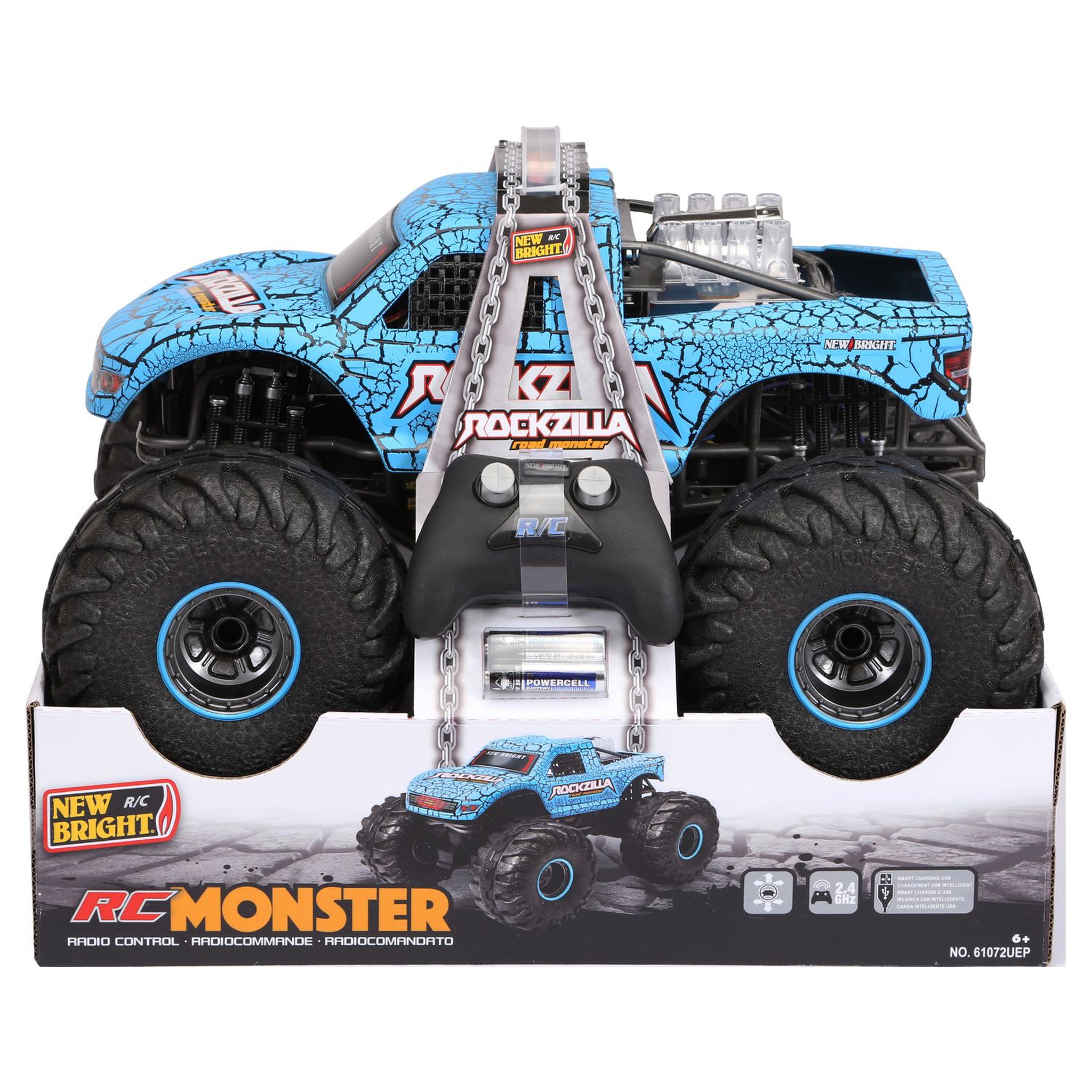 Voir la diapositive 2 : NEW BRIGHT Truck télécommandé Rockzilla