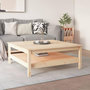 Voir la diapositive 4 : VIDAXL Table basse 100x100x40 cm Bois massif de pin