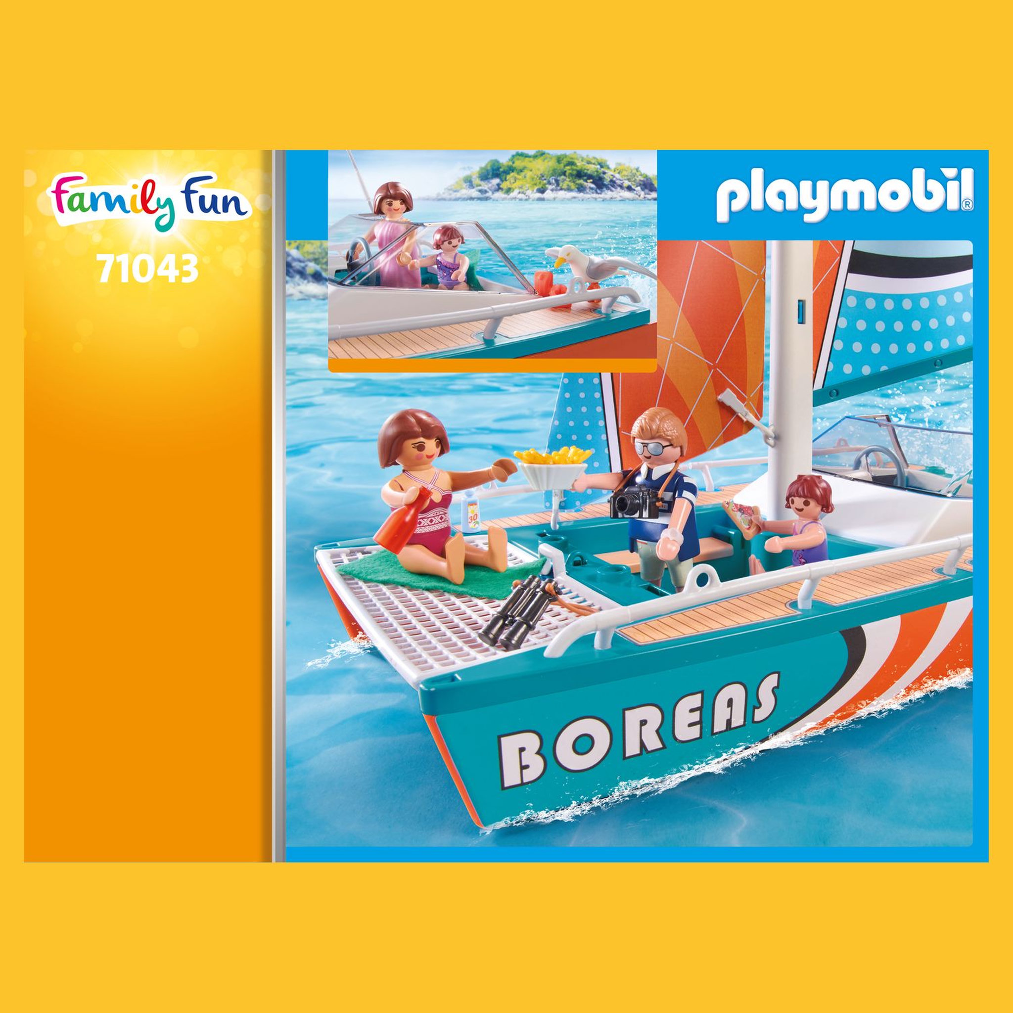 Voir la diapositive 3 : PLAYMOBIL 71043 Catamaran