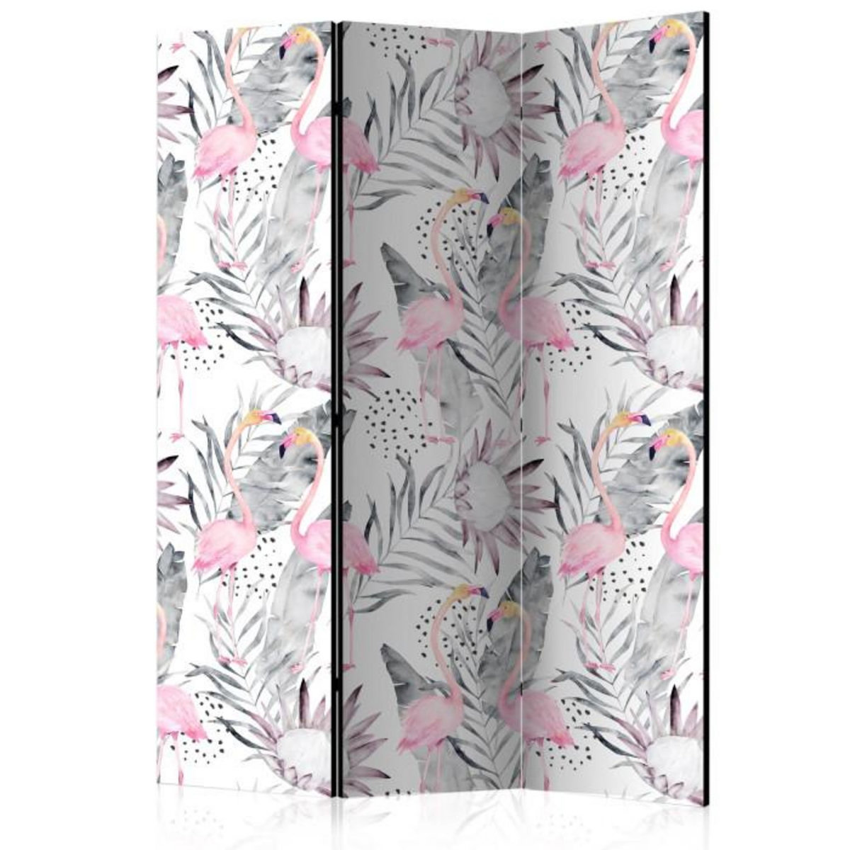 Paris Prix Paravent 3 Volets  Flamingos & Twigs  135x172cm