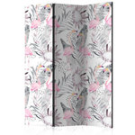 Paris Prix Paravent 3 Volets  Flamingos & Twigs  135x172cm