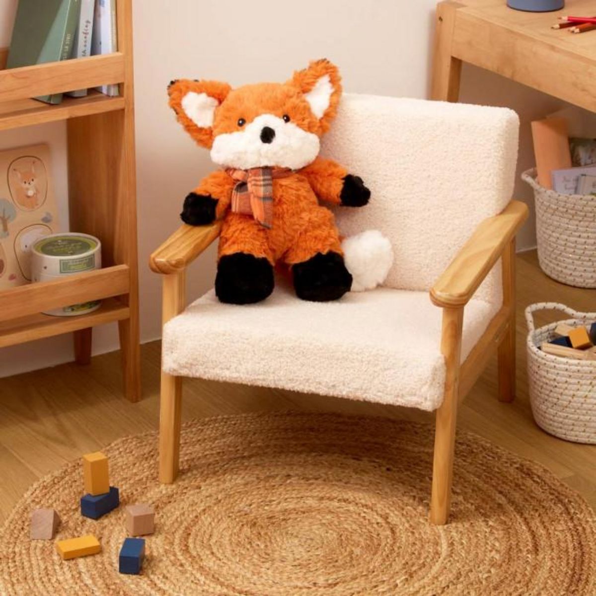 Atmosphera Kids Peluche Enfant Renard  Ginger  32cm Orange