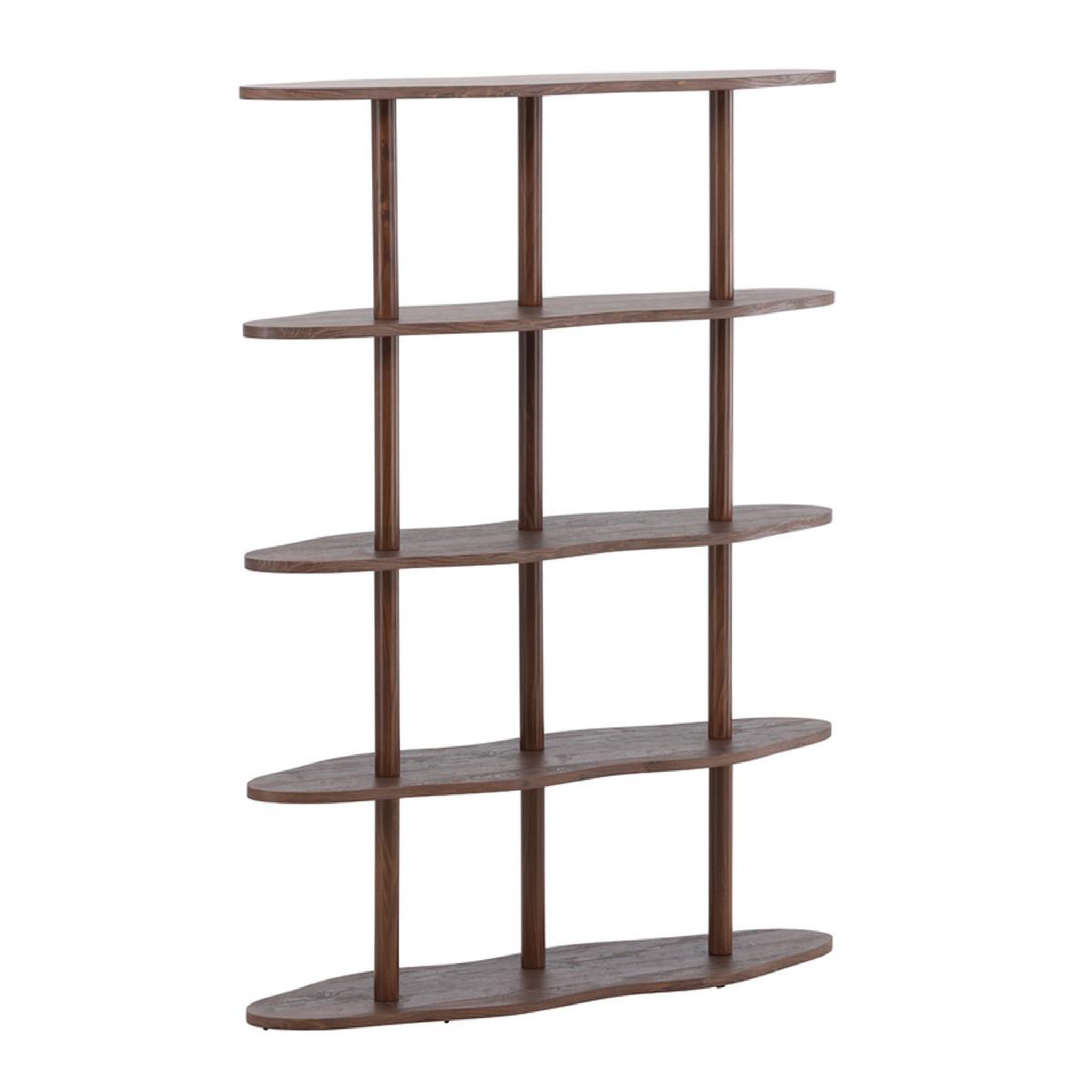 Paris Prix Étagère ondulé 5 niveaux  moln  140cm marron
