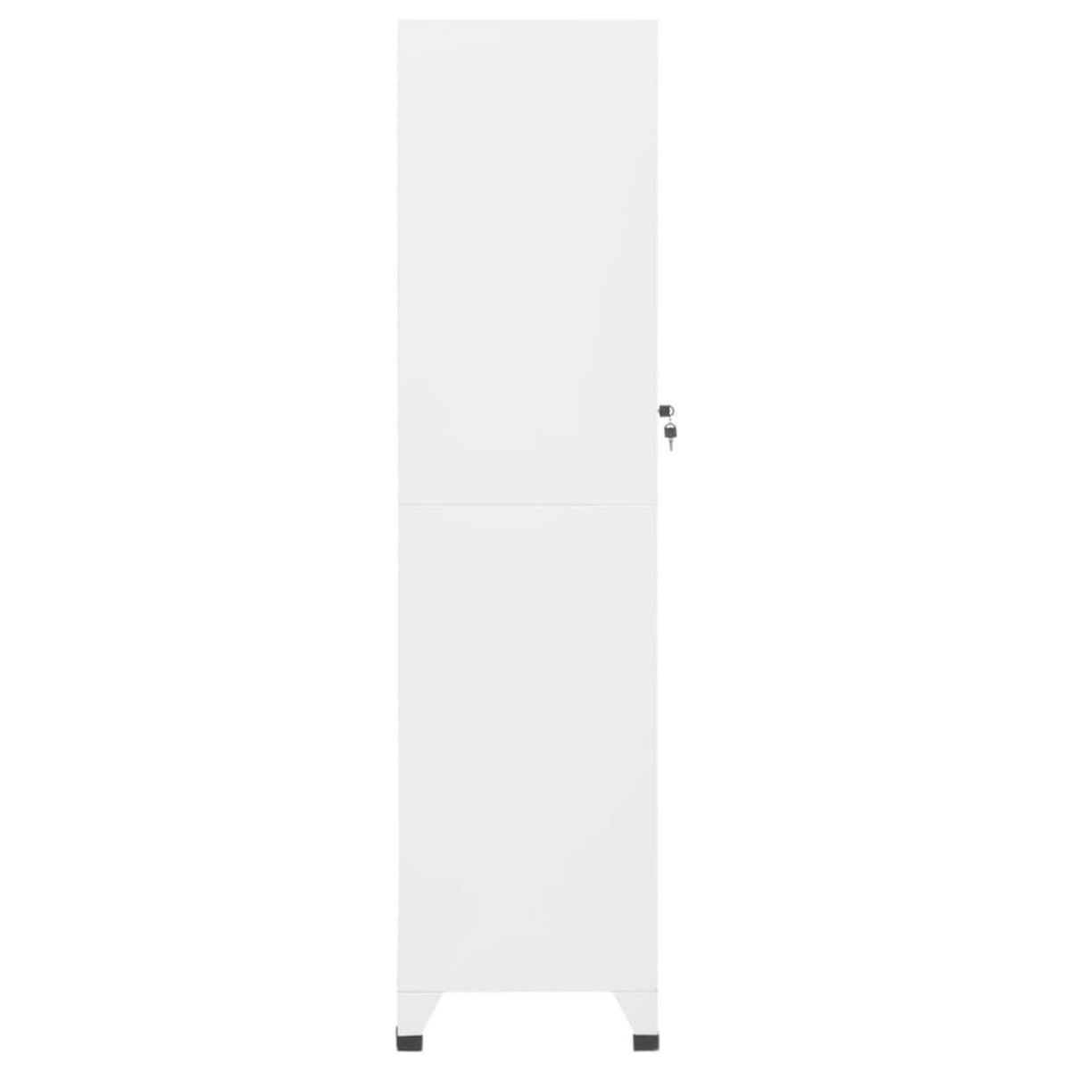 VIDAXL Armoire a casiers Blanc 38x45x180 cm Acier