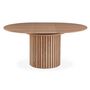 Voir la diapositive 3 : Paris Prix Table à Manger Ronde Extensible  Karo  120cm Naturel