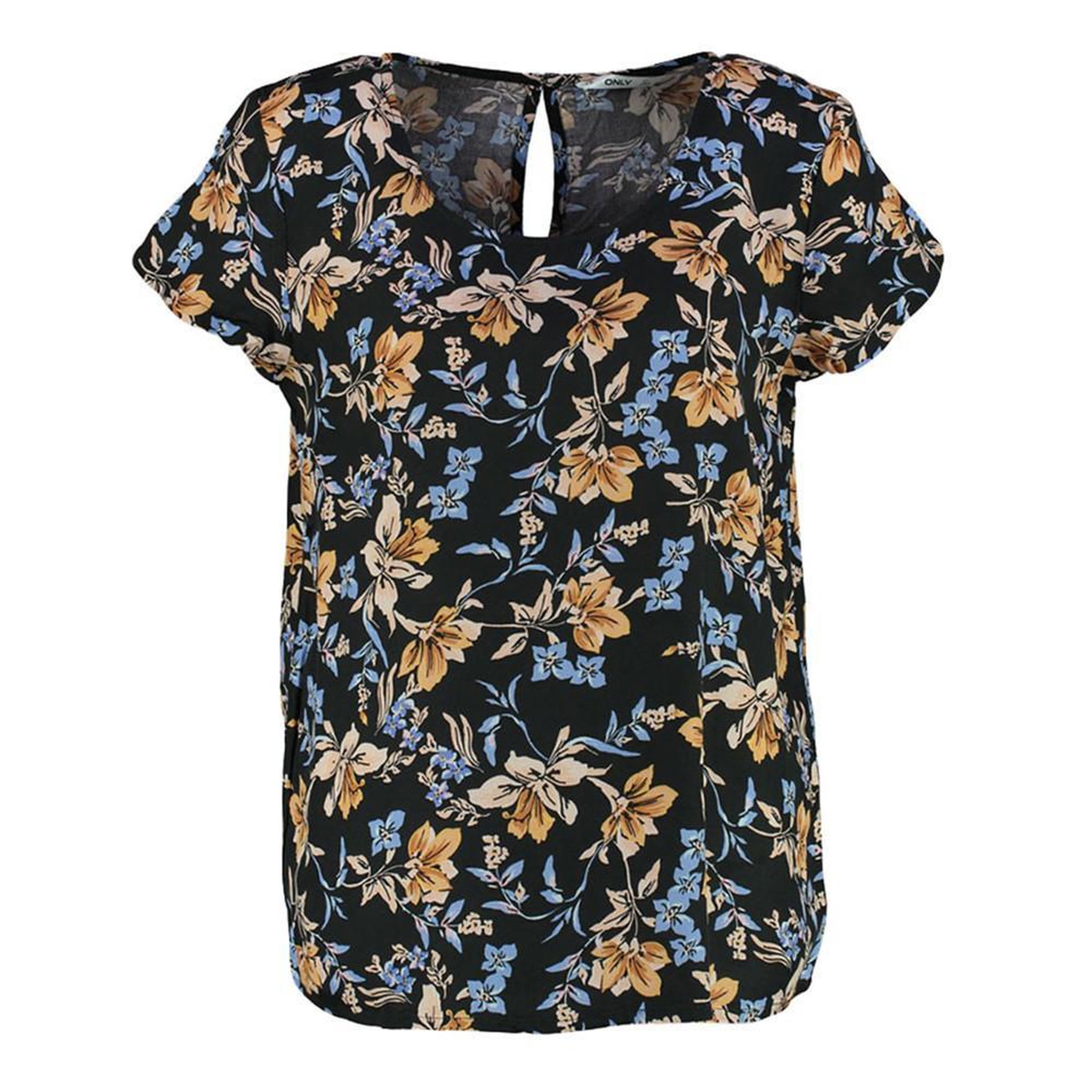 Only Blouse Noir à fleurs Femme Only Alma. Coloris disponibles : Noir