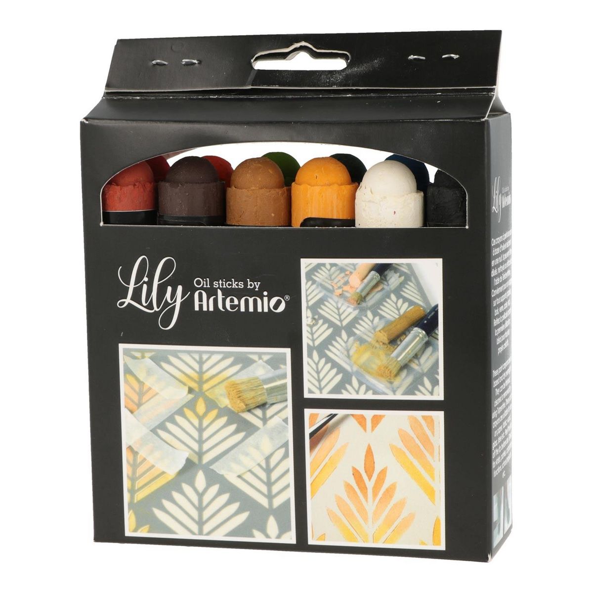 Artemio 12 crayons de peinture à l'huile - Couleurs primaires