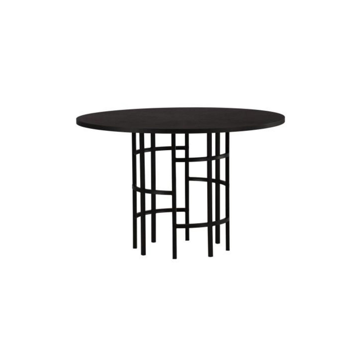 Paris Prix Table à Manger Ronde  Copenhagen  115cm Noir