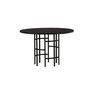 Voir la diapositive 2 : Paris Prix Table à Manger Ronde  Copenhagen  115cm Noir