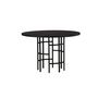 Voir la diapositive 2 : Paris Prix Table à Manger Ronde  Copenhagen  115cm Noir