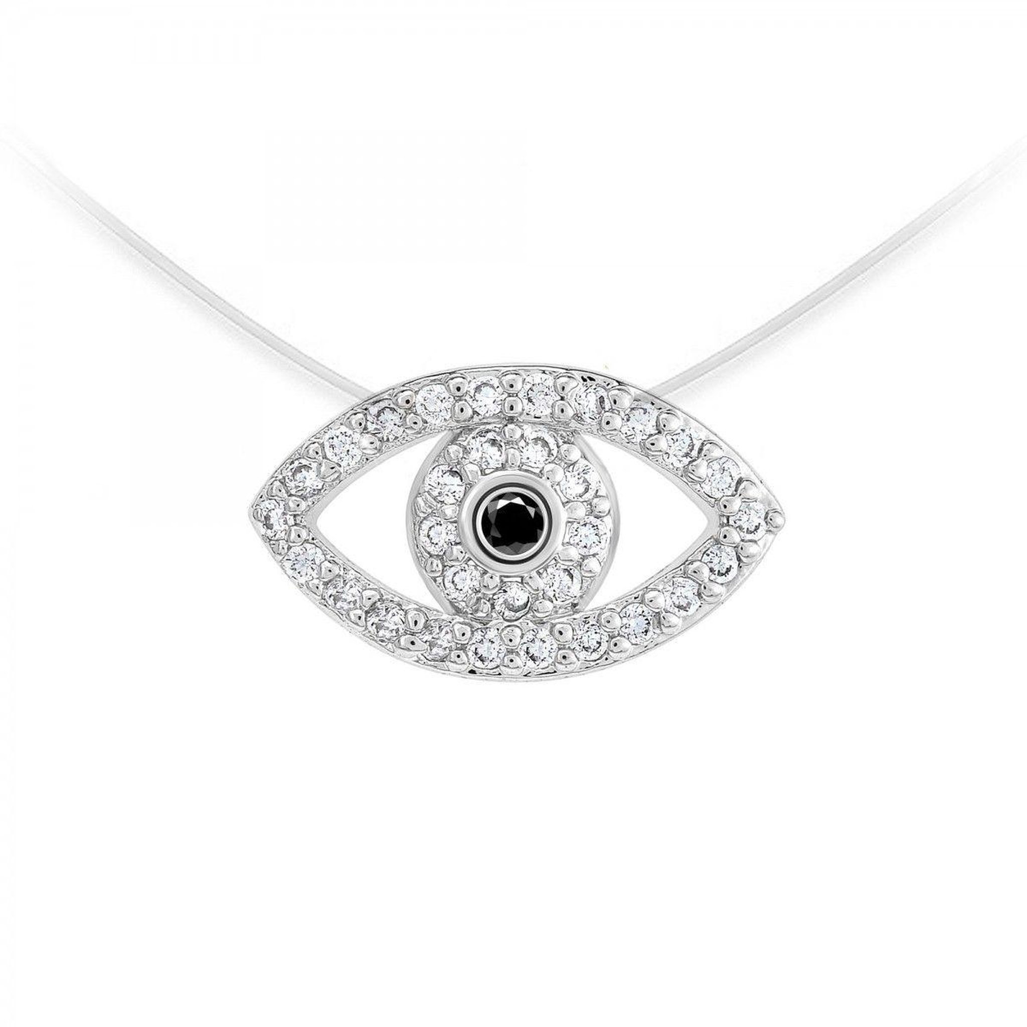 SC CRYSTAL Collier nylon par SC Crystal orné de Cristaux scintillants