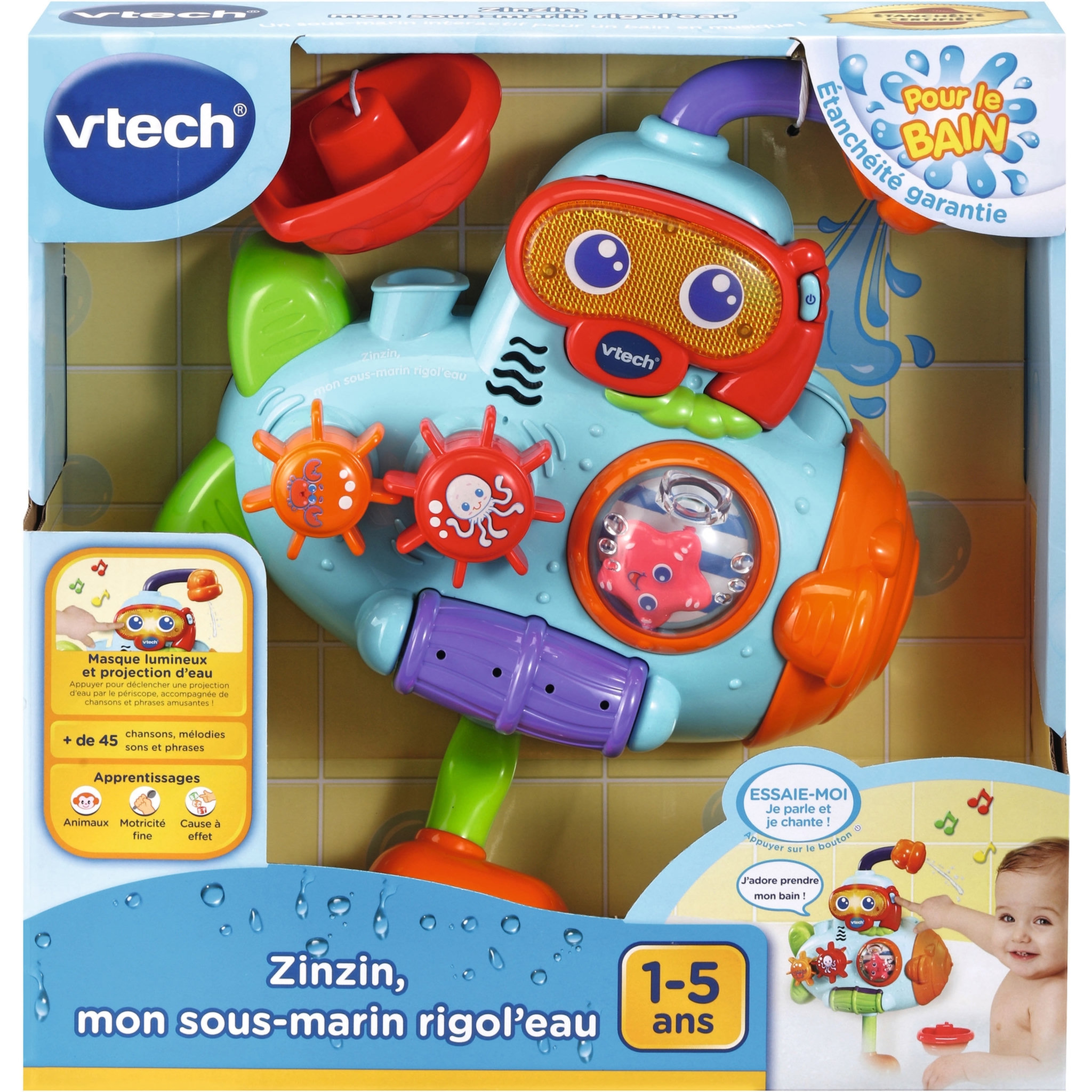 Voir la diapositive 3 : VTECH Zinzin, mon sous-marin rigol'eau