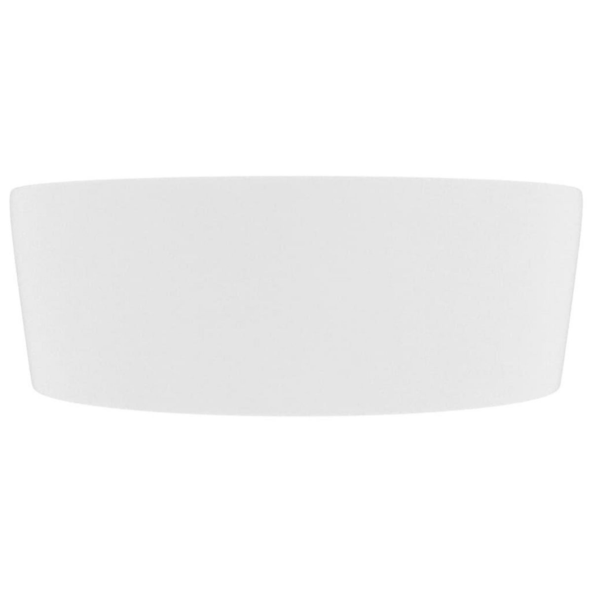 VIDAXL Lavabo de luxe avec trop-plein Blanc mat 36x13 cm Ceramique