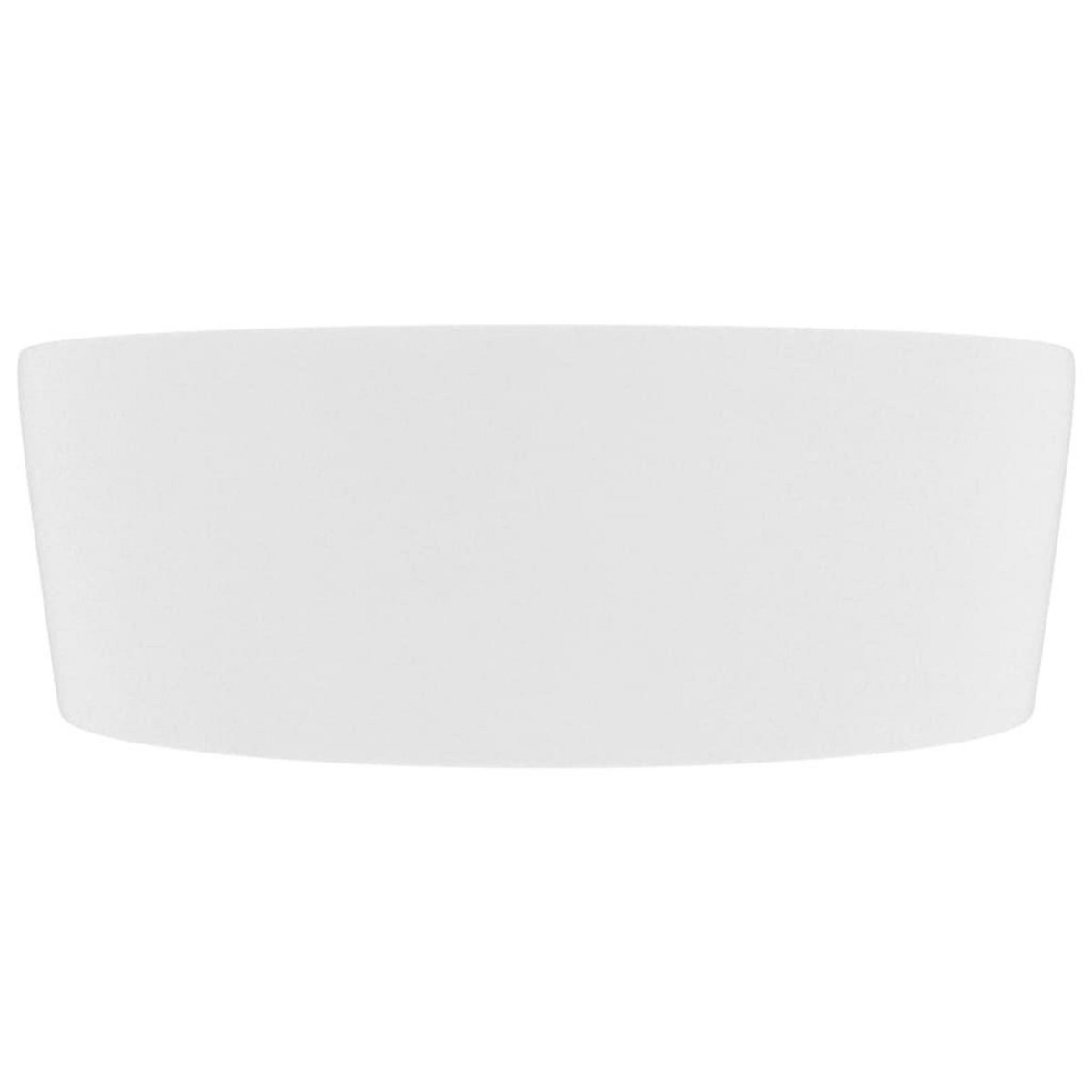 VIDAXL Lavabo de luxe avec trop-plein Blanc mat 36x13 cm Ceramique