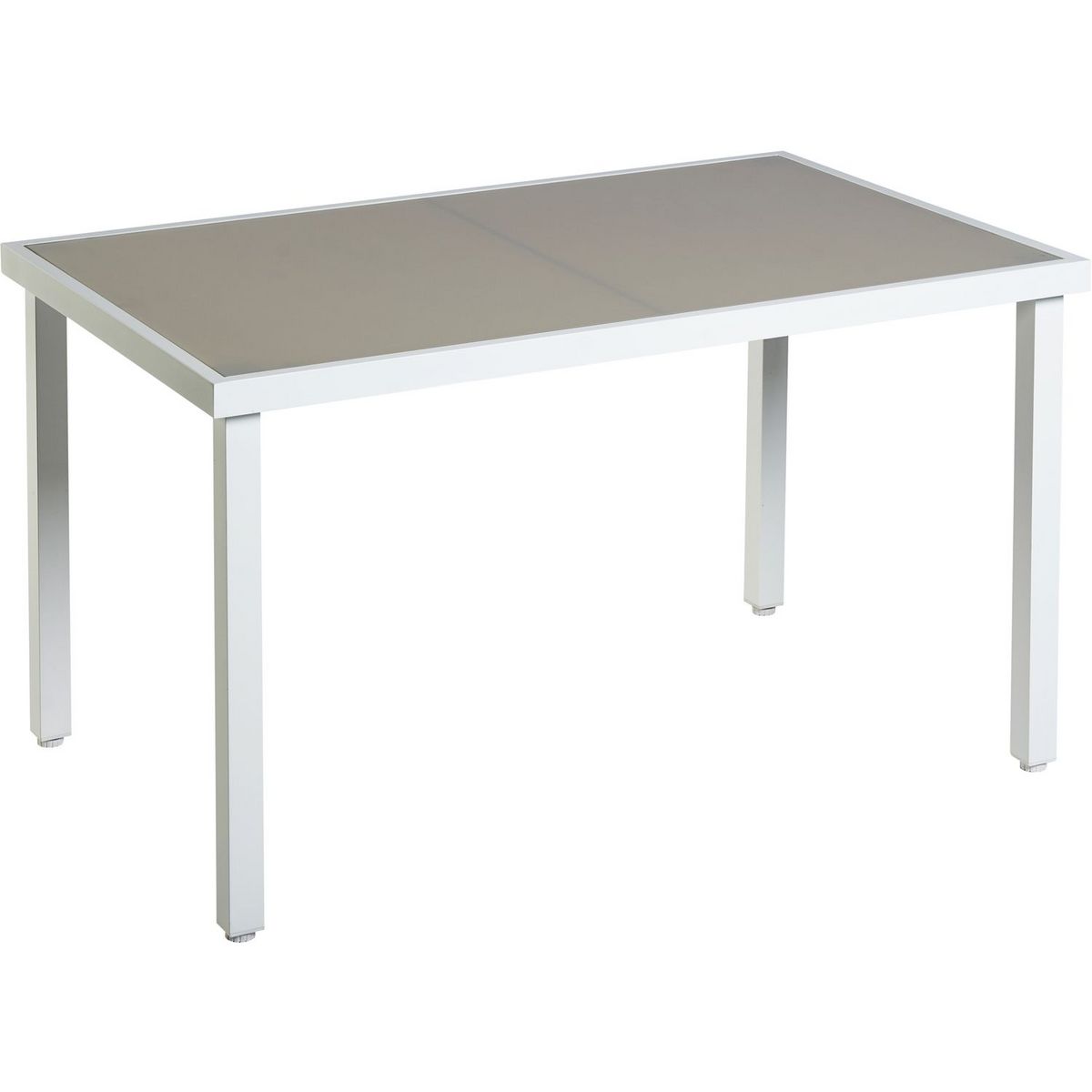 GARDENSTAR Salon bas de jardin 6 personnes blanc LOUNGE