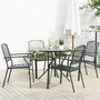 Voir la diapositive 1 : VIDAXL Ensemble de chaises de jardin empilables 5 pcs anthracite