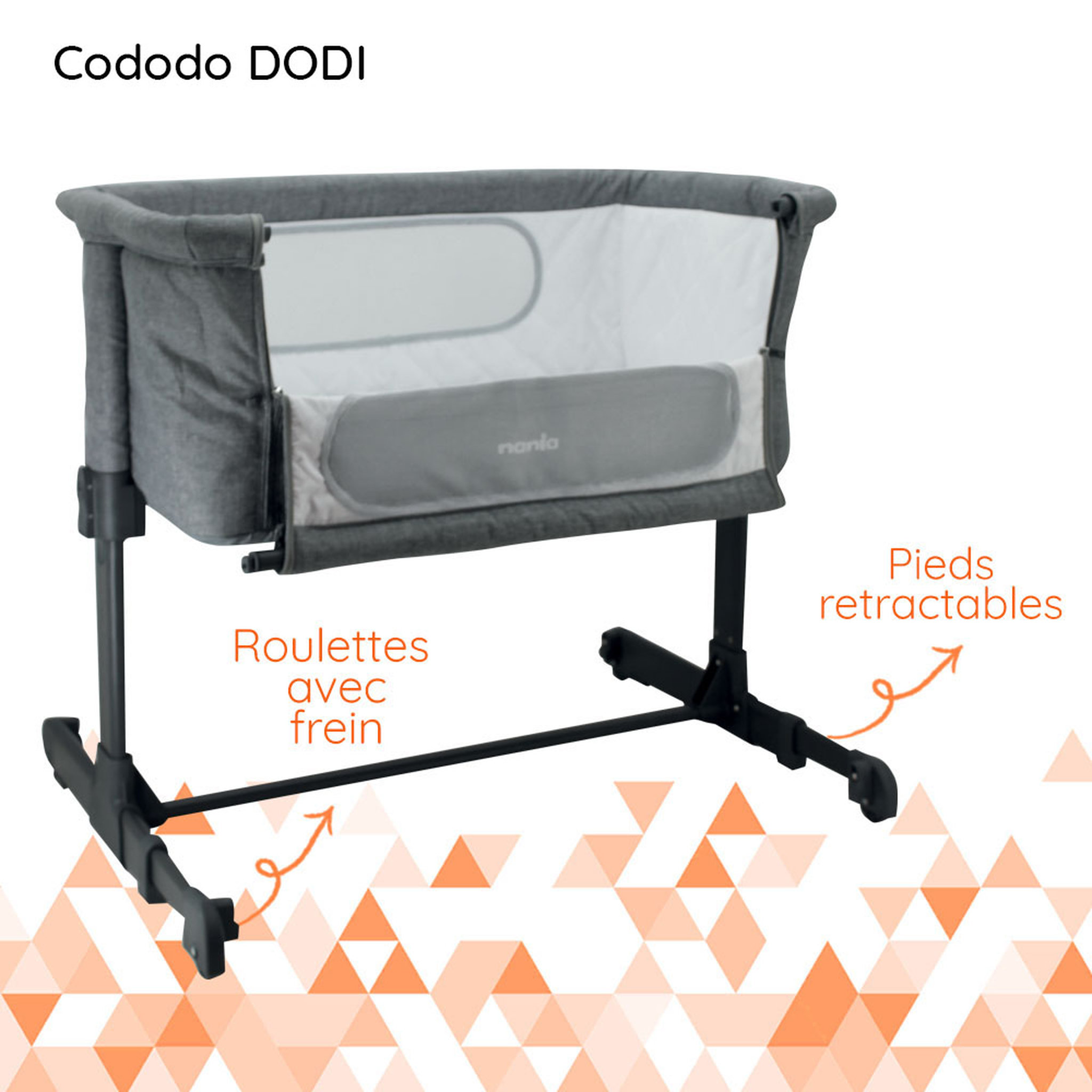 Voir la diapositive 2 : NANIA Cododo Dodi  Lit appoint 2 en 1 