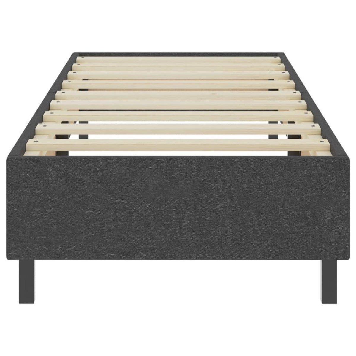 VIDAXL Sommier a lattes de lit Gris fonce Tissu 80x200 cm